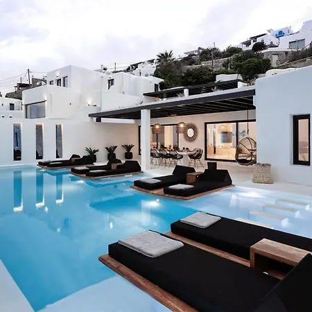 فيلة Dazzling Mykonos Lvellie 6 Bedrooms Unique Aegean Sea Views *