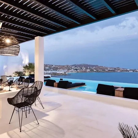 Dazzling Mykonos Lvellie 6 Bedrooms Unique Aegean Sea Views Villa *