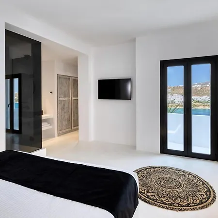 Dazzling Mykonos Lvellie 6 Bedrooms Unique Aegean Sea Views Private Infinity Pool Two Private Jacuzzis Psarou Villa Psarou (Mykonos)