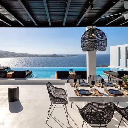 Dazzling Mykonos Lvellie 6 Bedrooms Unique Aegean Sea Views Private Infinity Pool Two Private Jacuzzis Psarou * Psarrou