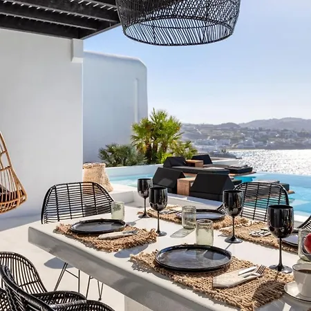 Dazzling Mykonos Lvellie 6 Bedrooms Unique Aegean Sea Views Private Infinity Pool Two Private Jacuzzis Psarou *