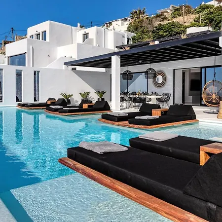Dazzling Mykonos Lvellie 6 Bedrooms Unique Aegean Sea Views Private Infinity Pool Two Private Jacuzzis Psarou * Psarrou